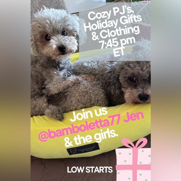 🐩🐩 Tonight (Monday) Night Show at 8:30pm ET. 
@bamboletta77 JEN & the Girls! - Picture 1 of 16